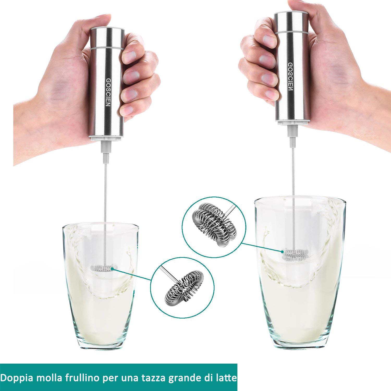 Montalatte Elettrico USB GOSCIEN - 3 Velocità, Basso Rumore, Per Cappuccino E Uova - Foto 5