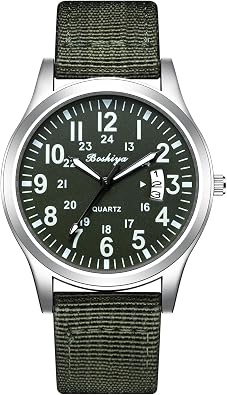 BOSHIYA Mens Watch Analog Quartz Sport Outdoor Mens and Womens Universal Watch Mens Nurse Watch Womens Nurse Medical Professional - Second Hand Light up Easy to Read dial Watch