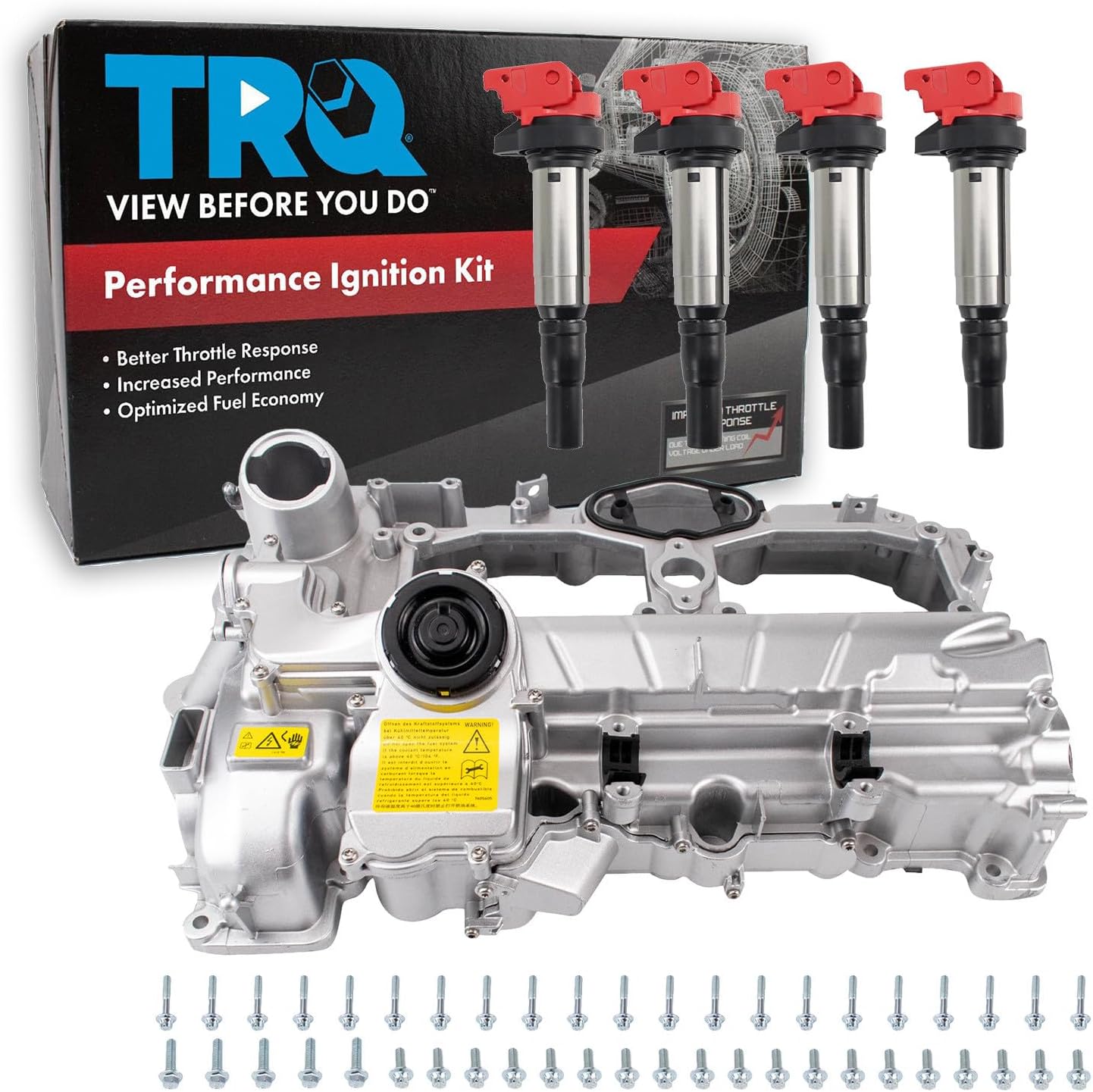 TRQ Ignition Coil Kit 5 Piece High Performance Compatible with 2012-18 BMW 328i 528i Z4 320i X1 X3 228i 428i 528i xDrive 320i, 328i, 428i xDrive X4 X5