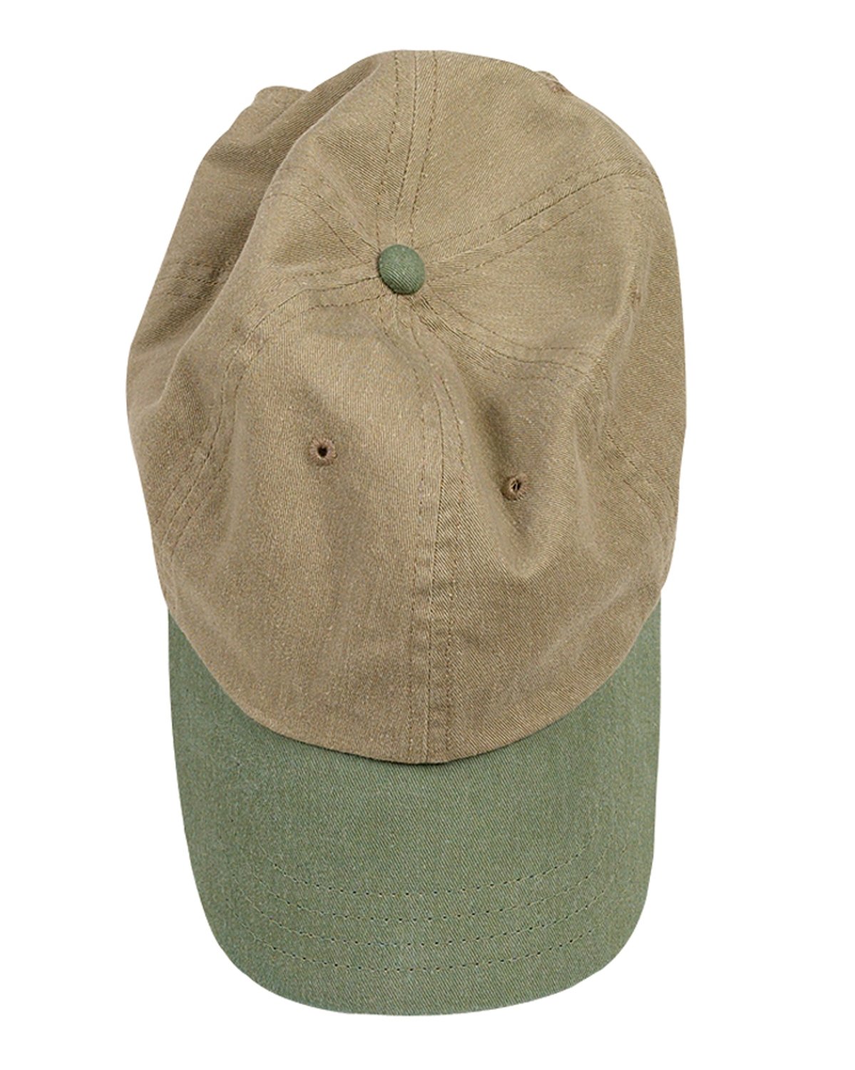 Authentic Pigment Pigment-Dyed Baseball Cap (1910)- Khaki/Willow,One Size