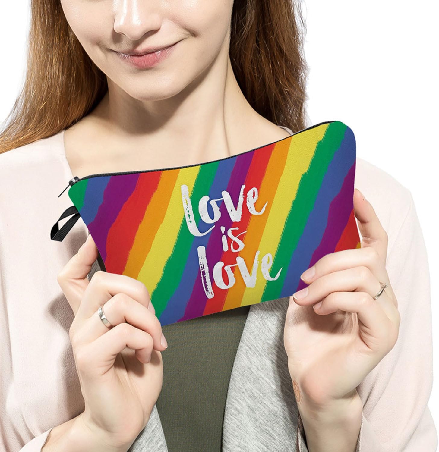 Livel lhood Love Is Love Cute Small Makeup Bag image 3