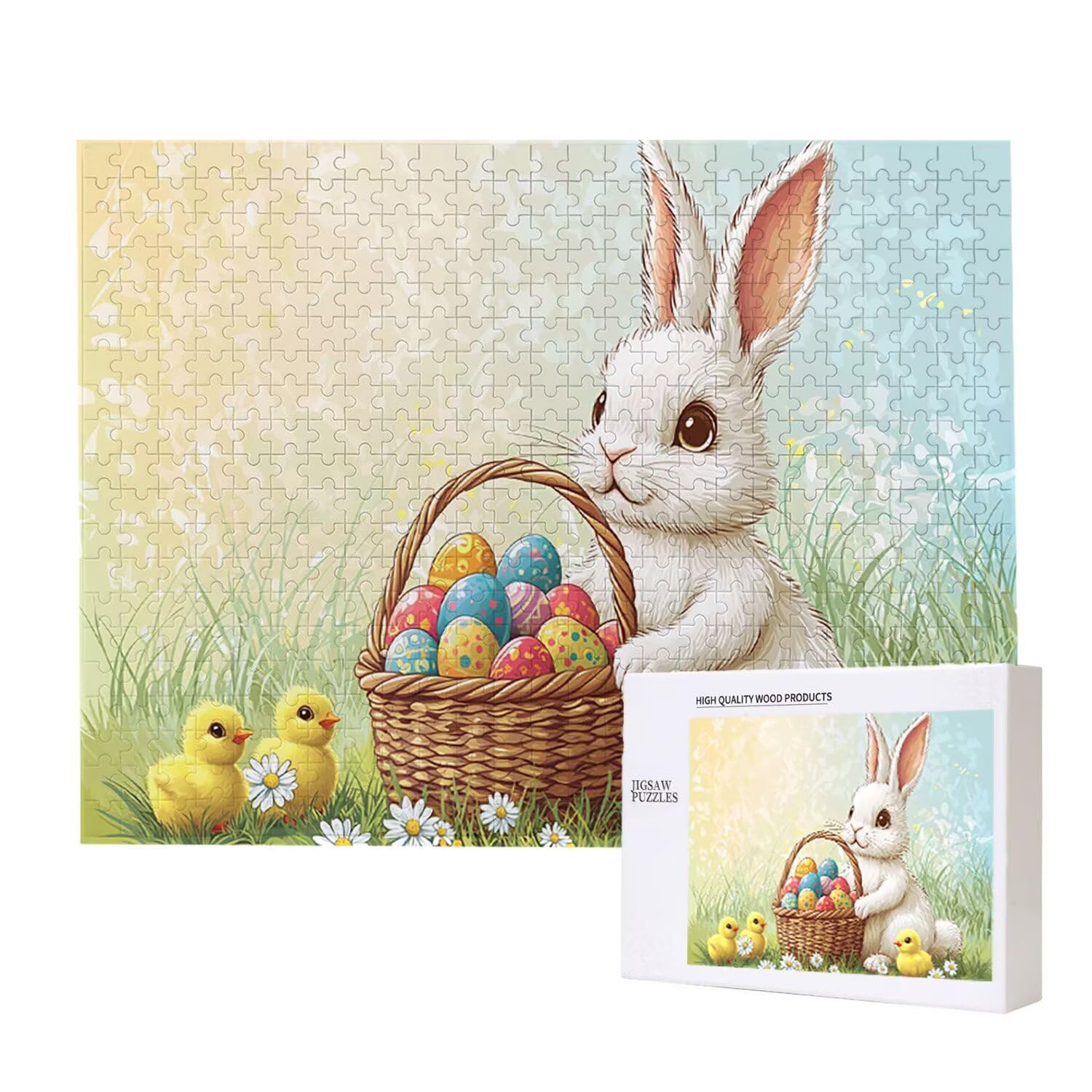 1000 sztuk puzzli, jaja królicze 1000 sztuk puzzli dla dorosłych, prezent rocznicowy, prezent świąteczny, dekoracja domu, zapobieganie degeneracji mózgu u osób starszych v-820
