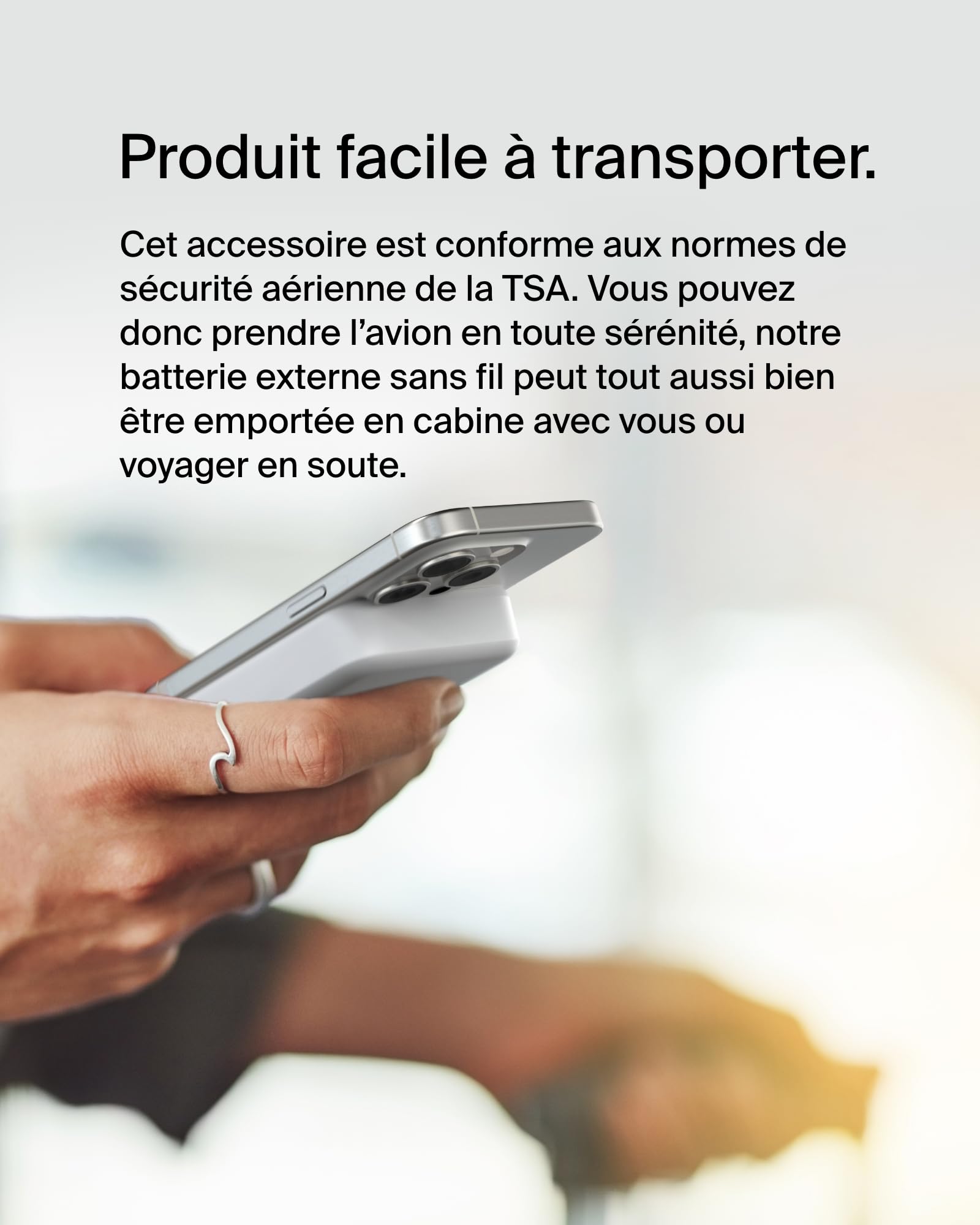 Belkin BoostCharge Pro Batterie Externe sans Fil 10 000 mAh avec Qi2 (Chargeur Portable Compatible MagSafe, Support intégré, pour iPhone 16, 16 Plus, 16 Pro, 16 Pro Max, iPhone 15, etc., Blanche)
