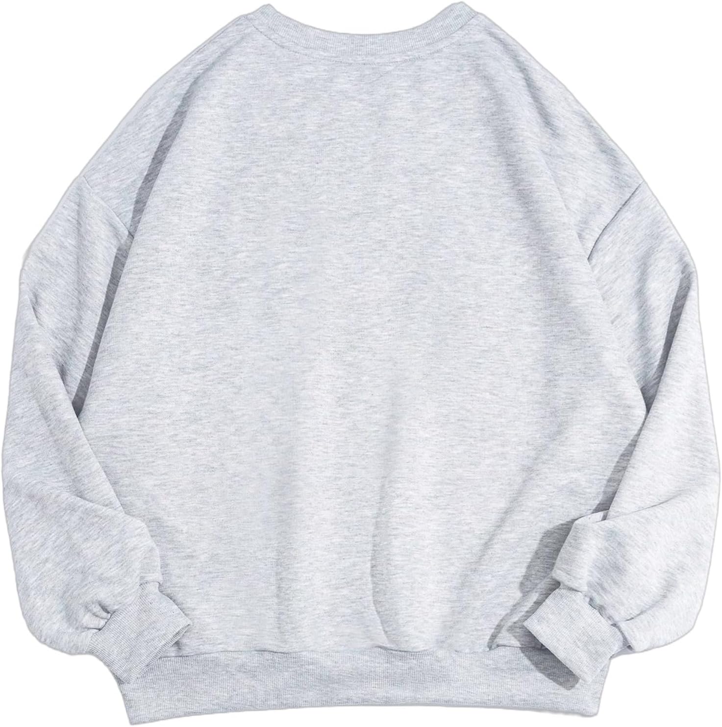 Crewneck Oversized Sweatshirt for Women Preppy Graphic Pullover Casual Loose Long-Sleeve Tops - Image 3