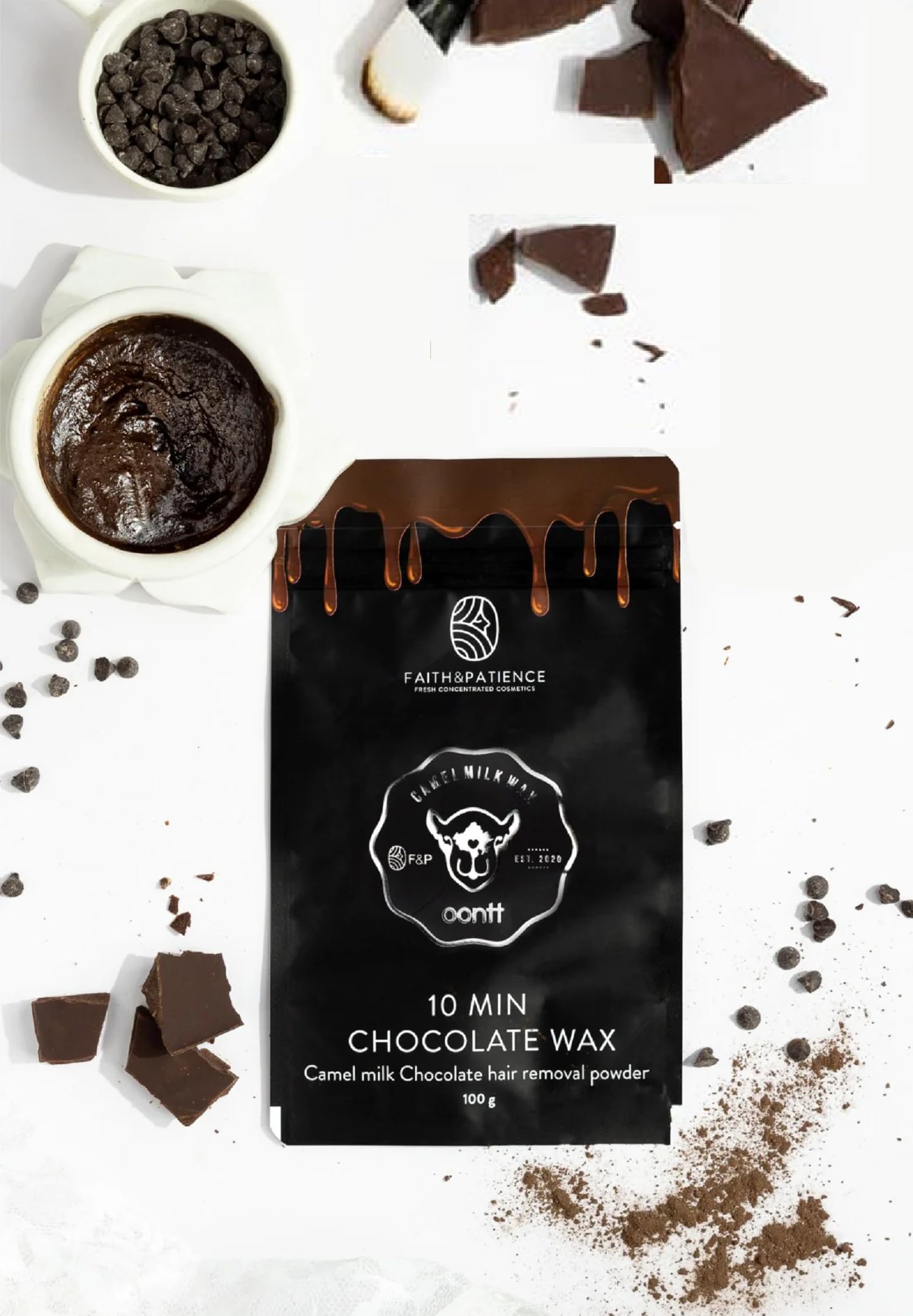 - 10 Minute Chocolate Bikini Line Hair Removal Wax Powder 20 Times Bikini Wax Pack No Heat No Strips At Home Remove Unwanted Hairs Tan Removal Wax Powder For Sensitive Area & Private Area 100g