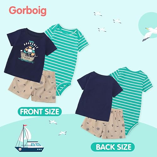 Miniatura 5 de Gorboig Body para bebé de 0 a 24 meses, ropa interior en blanco para llegar a casa, ropa interior en blanco 0-2T