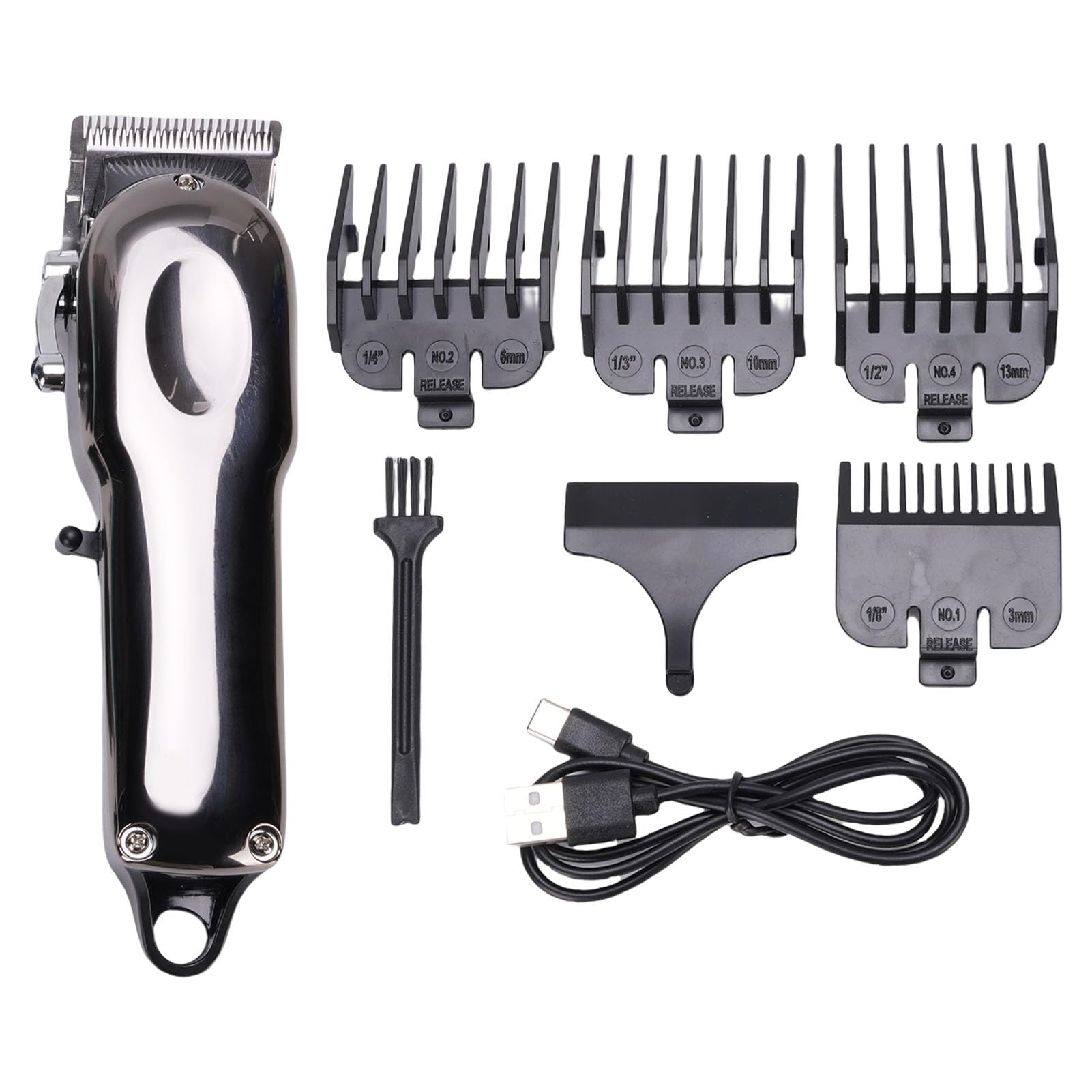 ZJchao Cordless Horse Clipper, Alloy Livestock Clipper, Low Noise Horse Grooming Kit, Comfortable Hand Feelings Suitable for Cows Cats Dogs