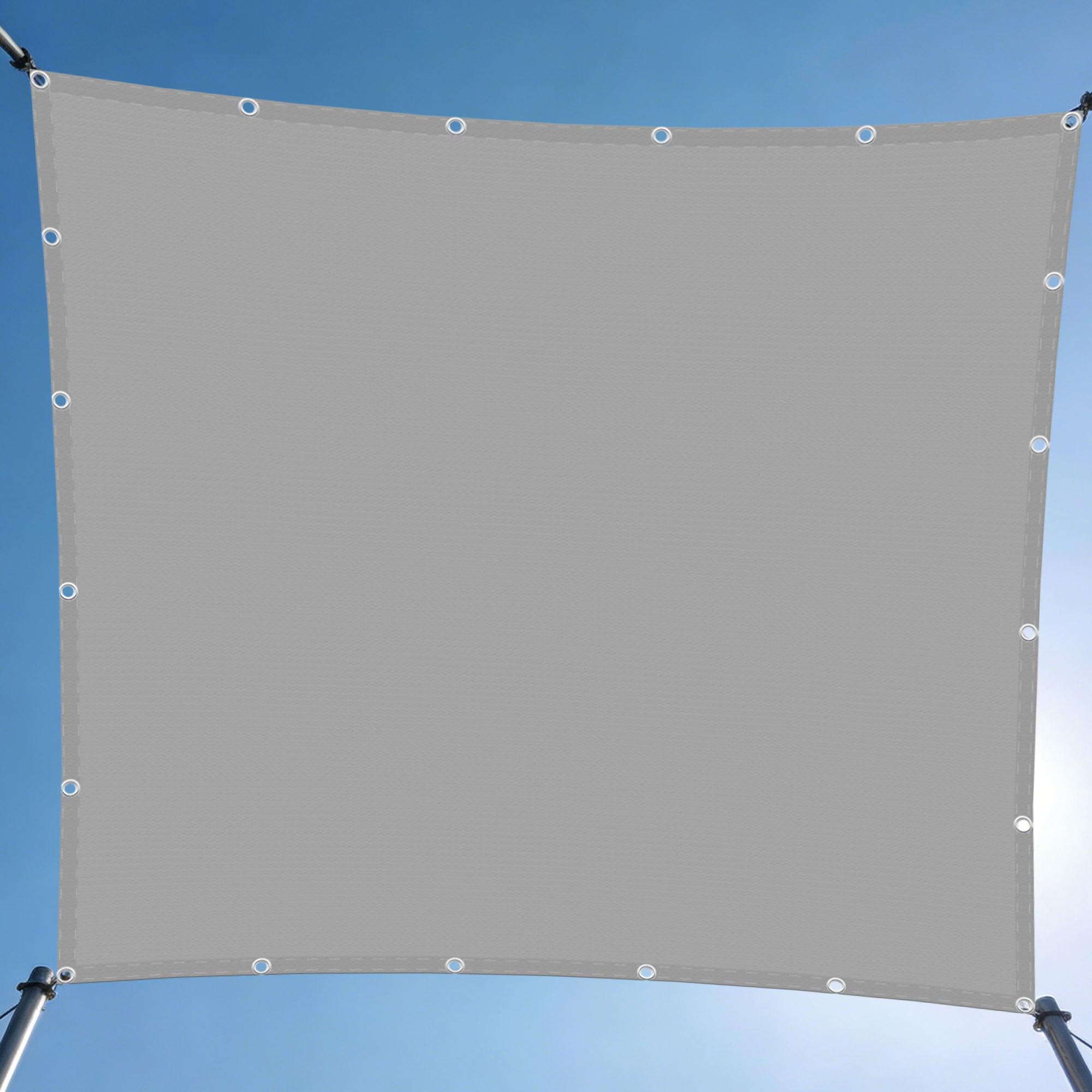 Voile d'ombrage 160x600 polyester antidéchirure toiles d'ombrages jardin patio