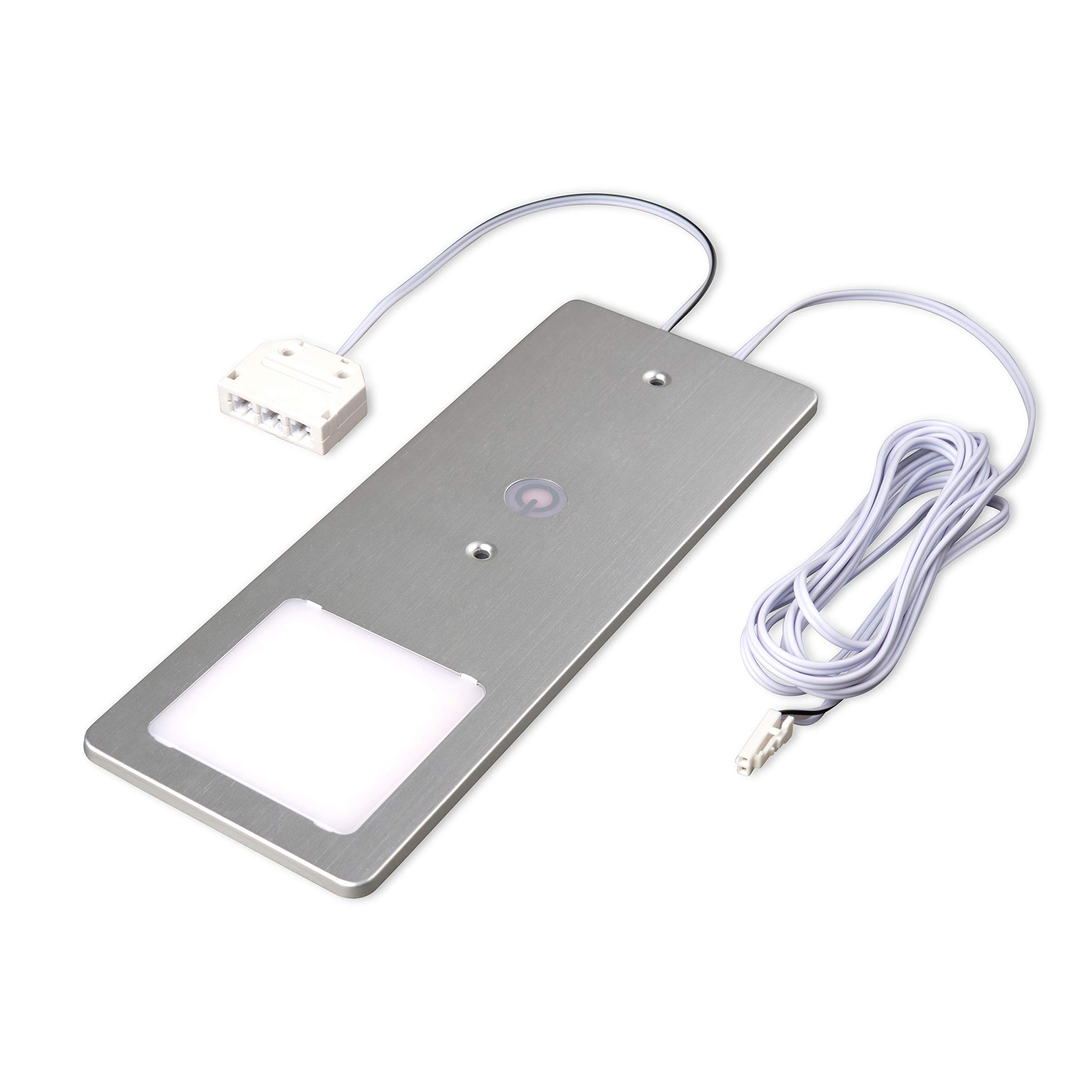 kalb | Faretto LED da incasso da 5 W – Lampada da cucina molto piatta con funzione touch, faretto da incasso, a scelta: set da 2 pezzi, bianco caldo