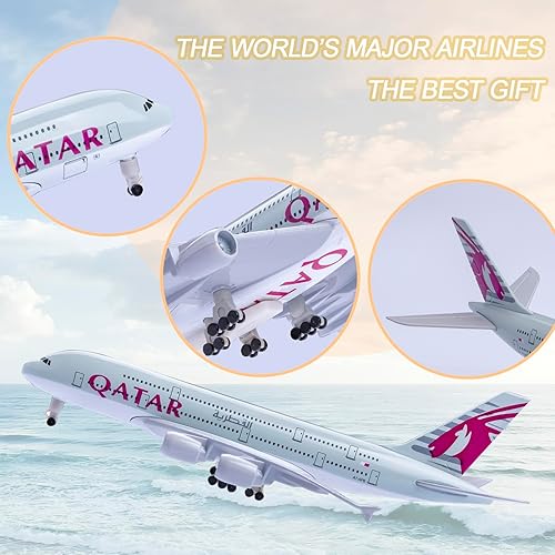 Miniatura 4 de Modelo plano 1300 Modelo A380 Modelo Modelo de aleación de metal plano modelo para regalo y decoración