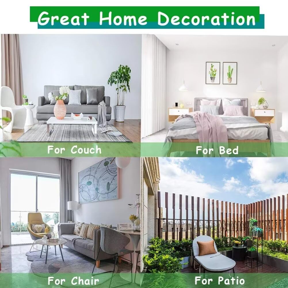 Fundas Cojines 40x80 Nórdico Juego de 2 Funda Cojin Moderno Cojines Exterior Suave Cushion Covers para Sala de Estar Primavera Verano Exterior Patio Jardín Banco Coche Decoración Regalos 7-4315g