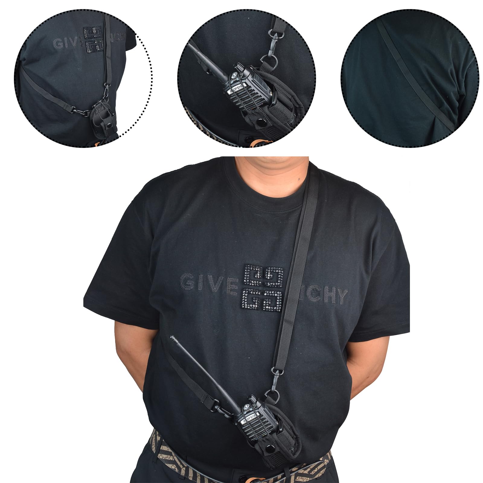 Custodia Per Radio Walkie Talkie - Fondina Da Cintura In Nylon