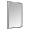 Amazon Basics Rectangular Wall Mount Mirror for Bedroom, Living Room, Entryway, 24" x 36", Standard Trim, Nickel, Hangs Horizontally or Vertically