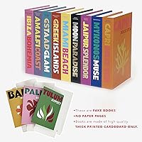 Vista 2 de Paquete de libros decorativos de moda para mesa de café, decoración inspirada en libros de estilo centro turístico de viaje, libros falsos plegables