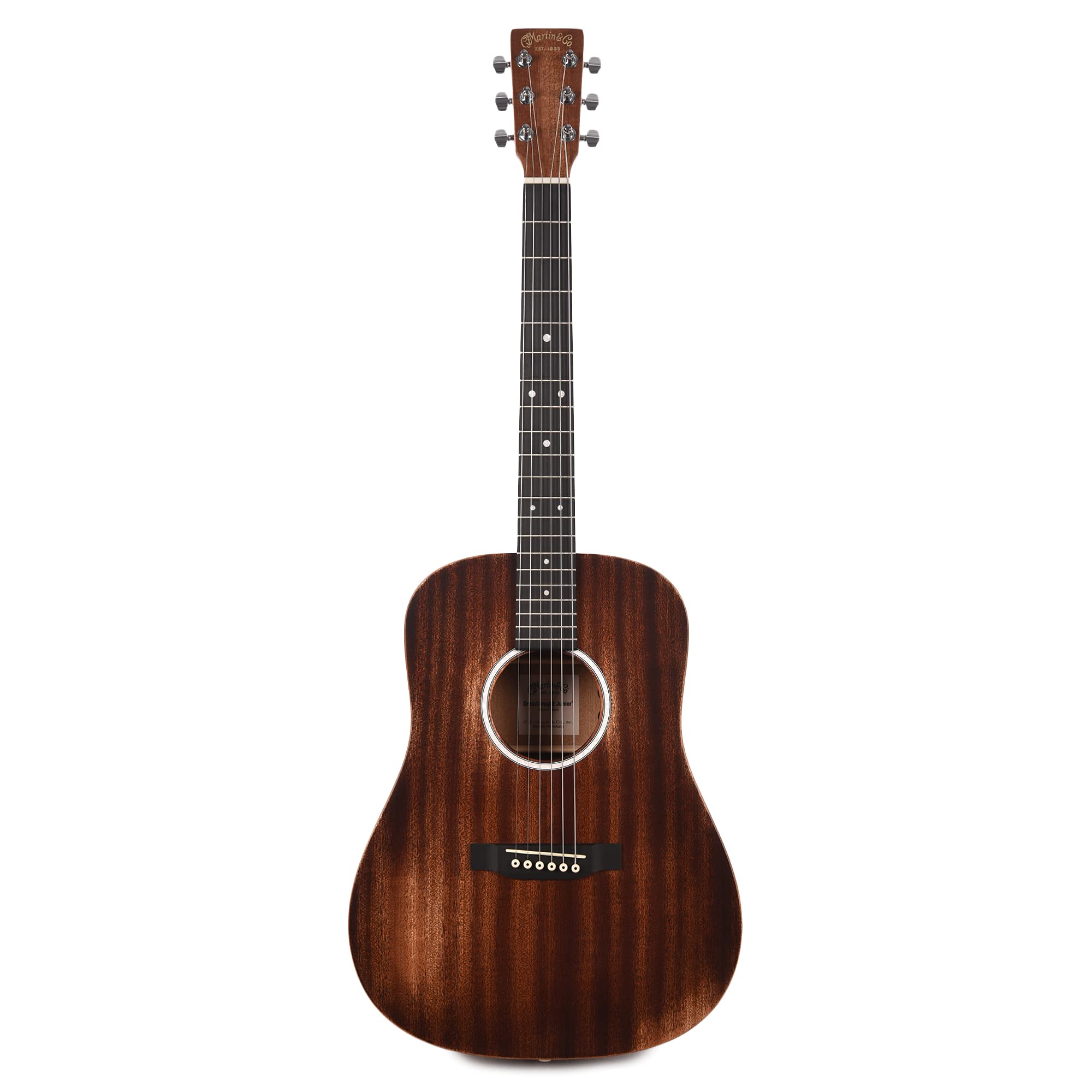 Martin DJr-10EL StreetMaster Natural Sapele A/E Left Handed Guitar w/Gig Bag - Image 4