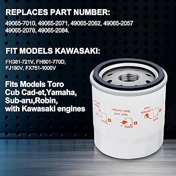 Amazon.com: AloneGoer 49065-0724 Oil Filter Compatible with