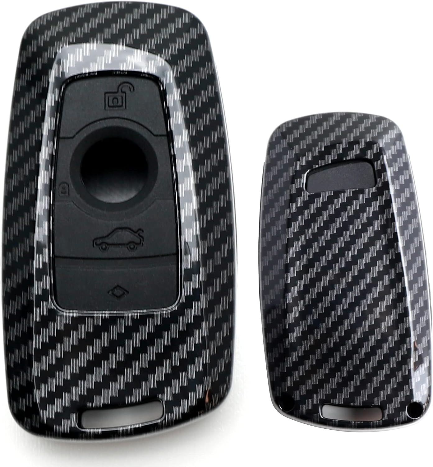 iJDMTOY Hard Plastic Key Fob Case for BMW 2/3/4/5/6/7 Series/X1/X2/X3/X4