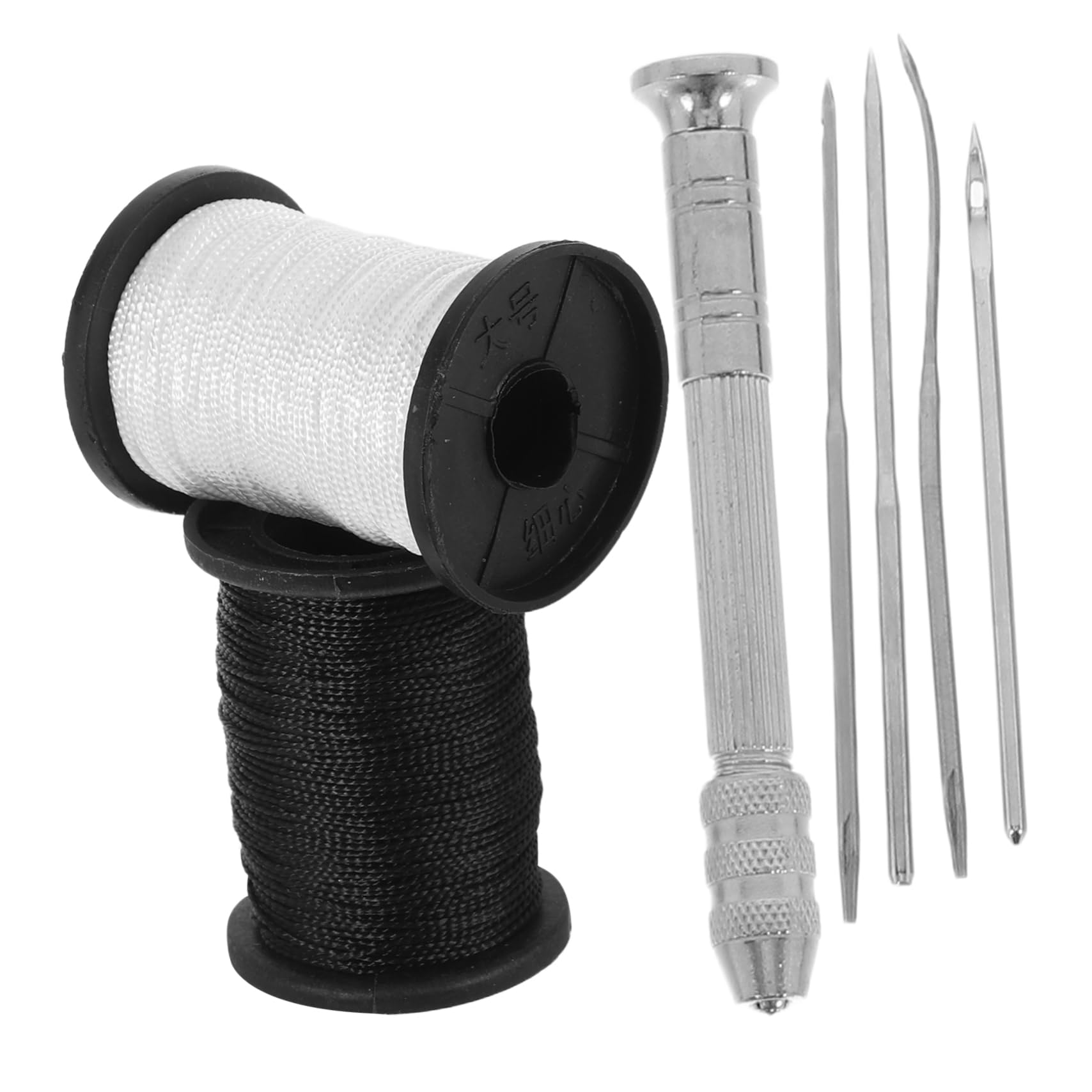 LALAFINA Hand Held Sewing Device Metal Tool for Hand Sewing Heavy Duty Needles 7pcs Repair Kit Handmade Stitching Supply