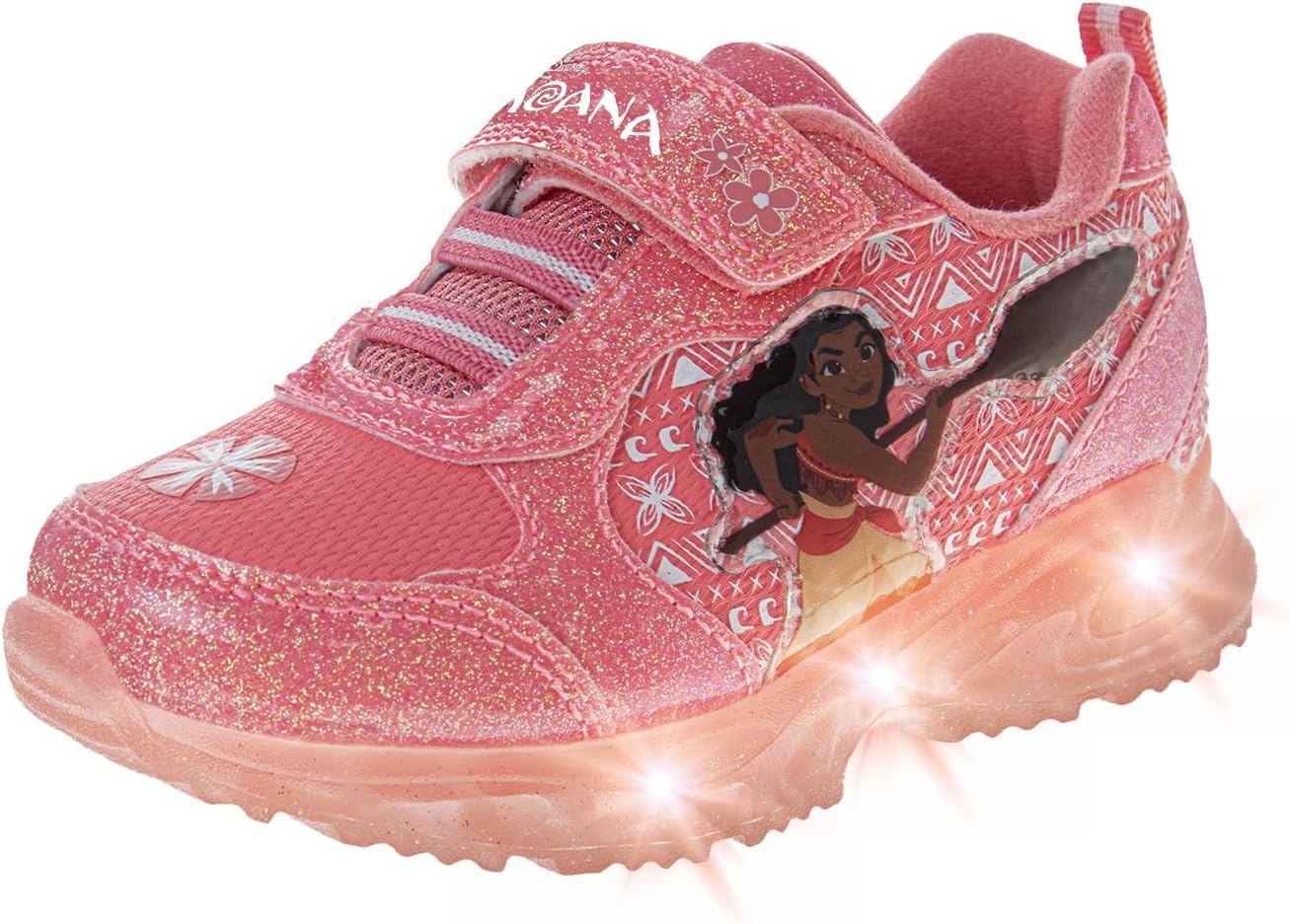 Disney Girls Princess Characters Light Up Laceless Shoes (Toddler/Little Girl)