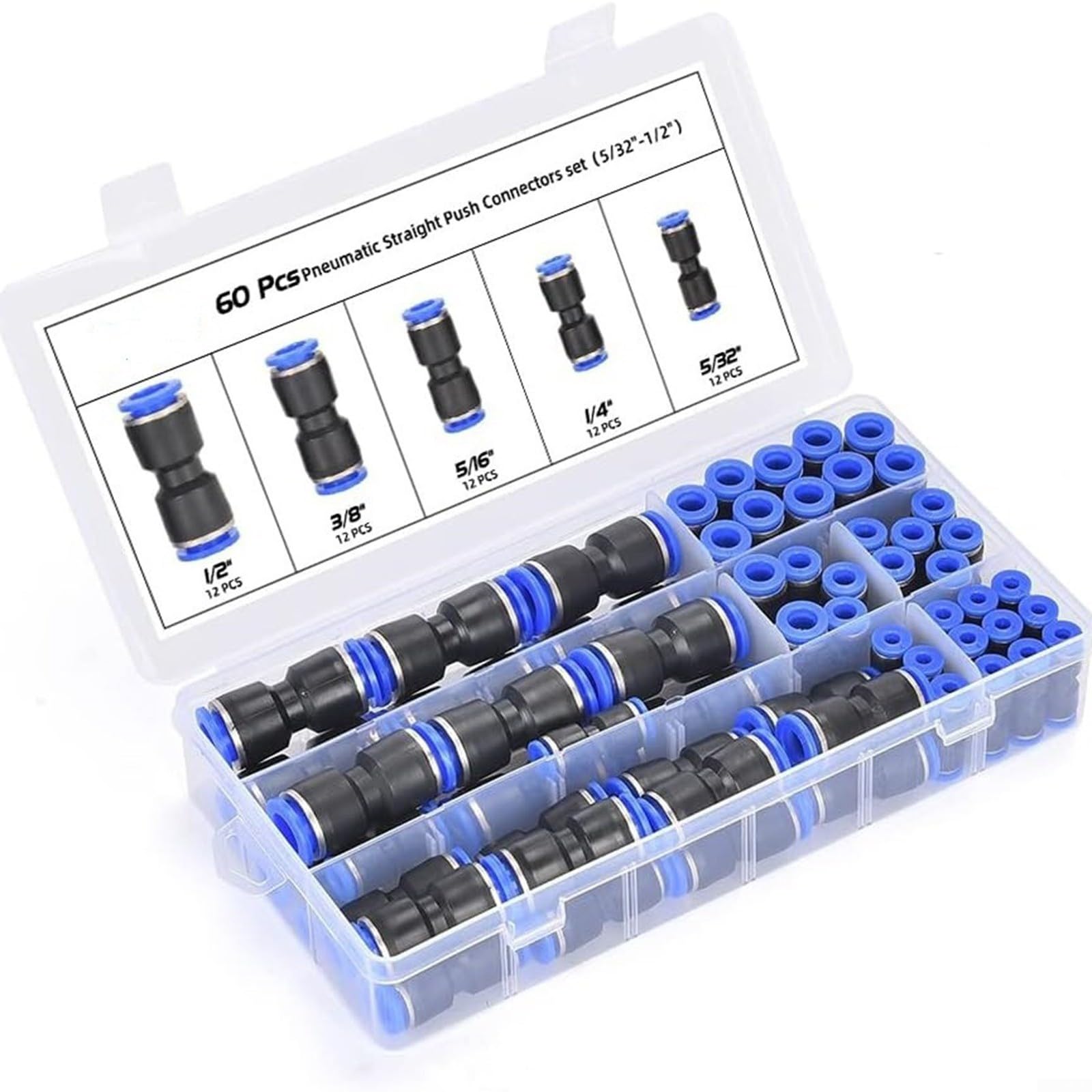 Conectores push-to-connect neumáticos para instalación de tuberías de aire