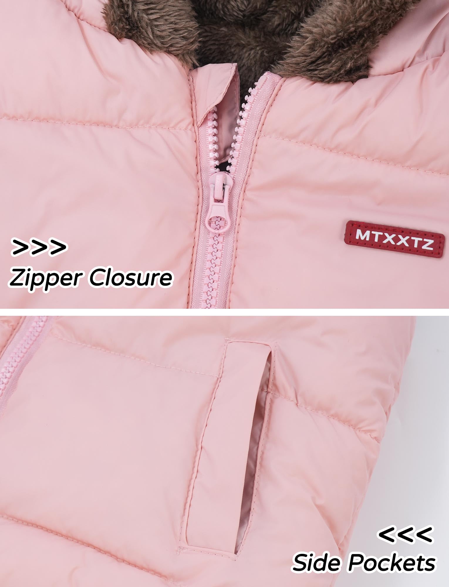 Happy Cherry Gilets Hiver Double Face Garçons Filles 2-7 Ans Doudoune sans Manches Enfants Hiver Manteau sans Manche Fille