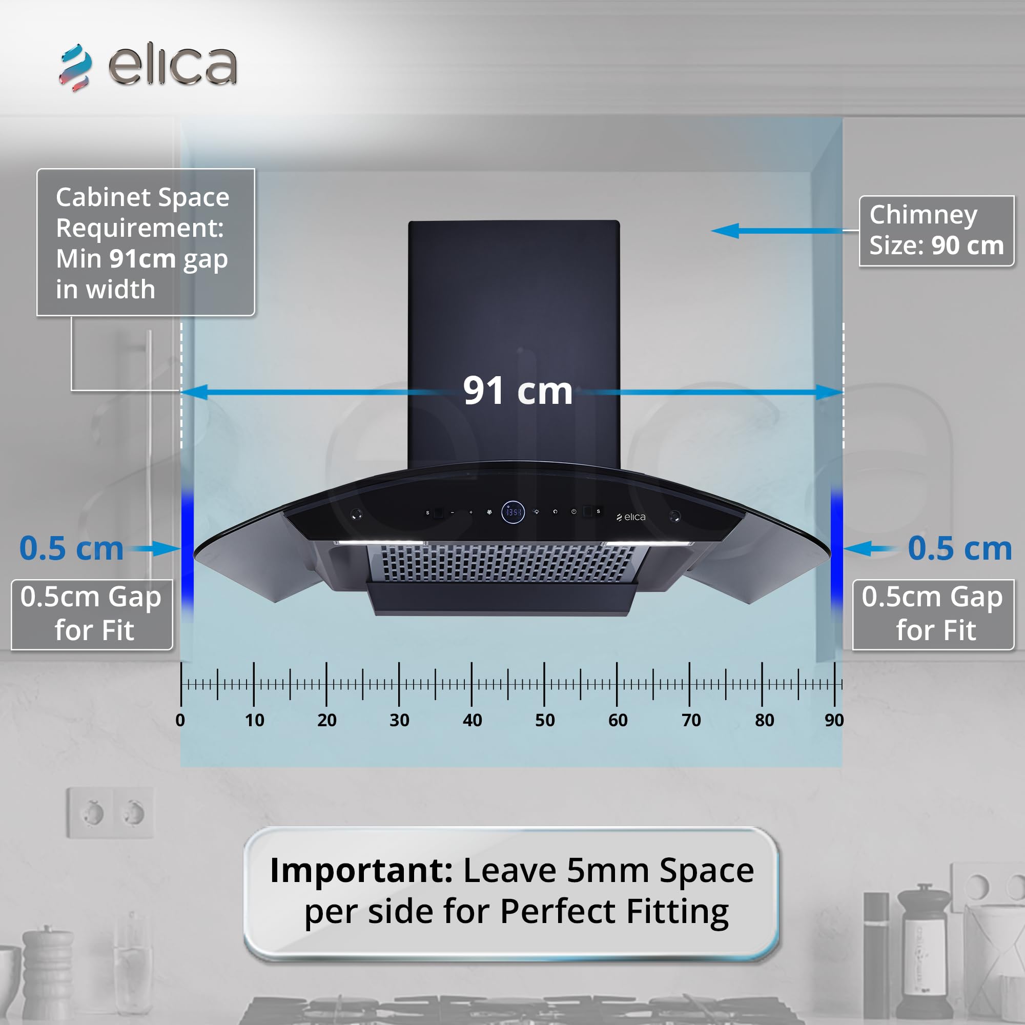 Elica PRO PLUS Chimney - Powerful & Filterless -2