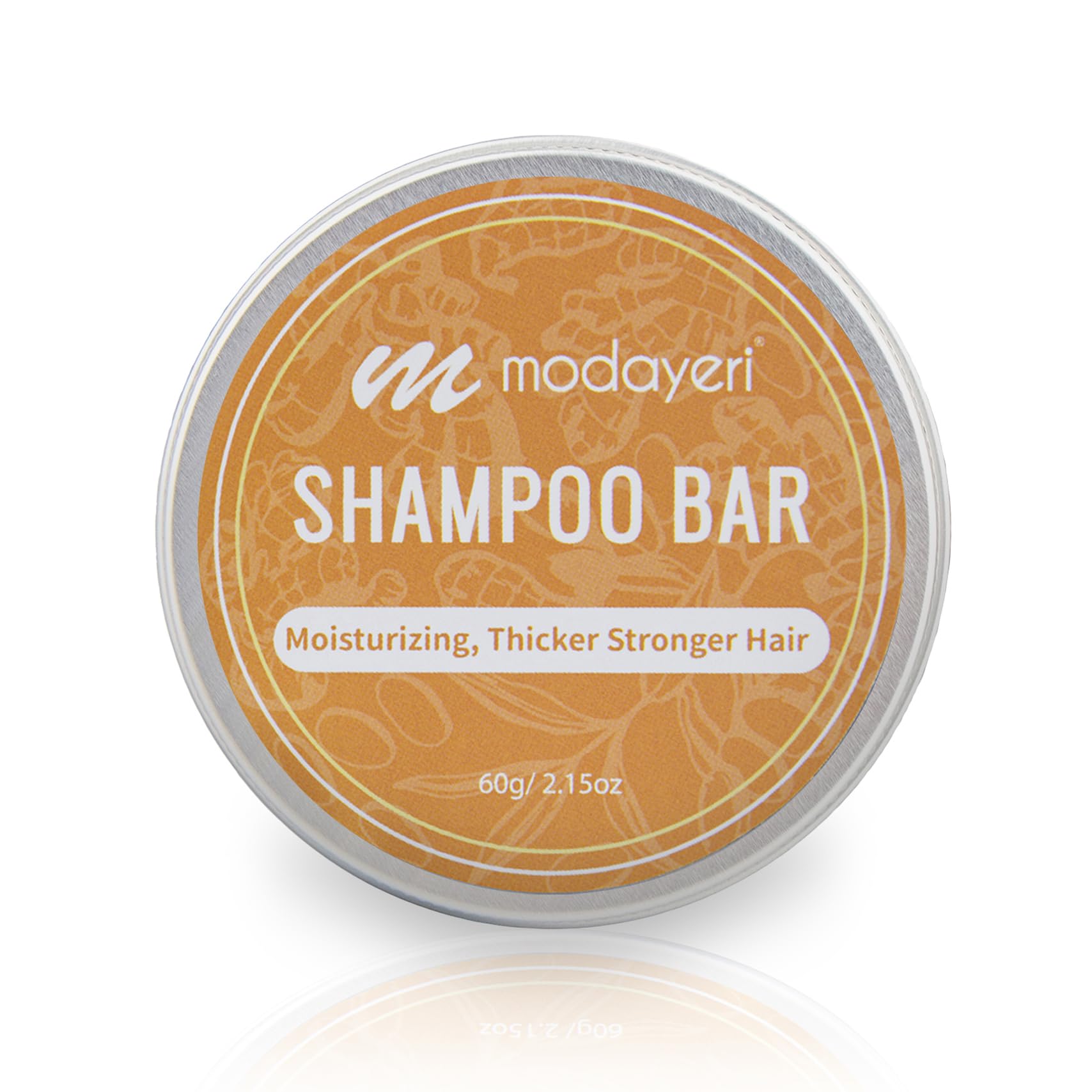 Moisturizing, Thicker Stronger Shampoo Bar, Natural Ginger, Moisturizer, Restore Shiny Hair, 2.15 Oz (Yellow)