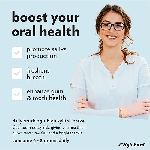 Miniatura 4 de XyloBurst 100  xilitol goma de mascar natural tarro de 100 unidades sin OMG vegano sin aspartamo sin azúcar hierba paquete de 3