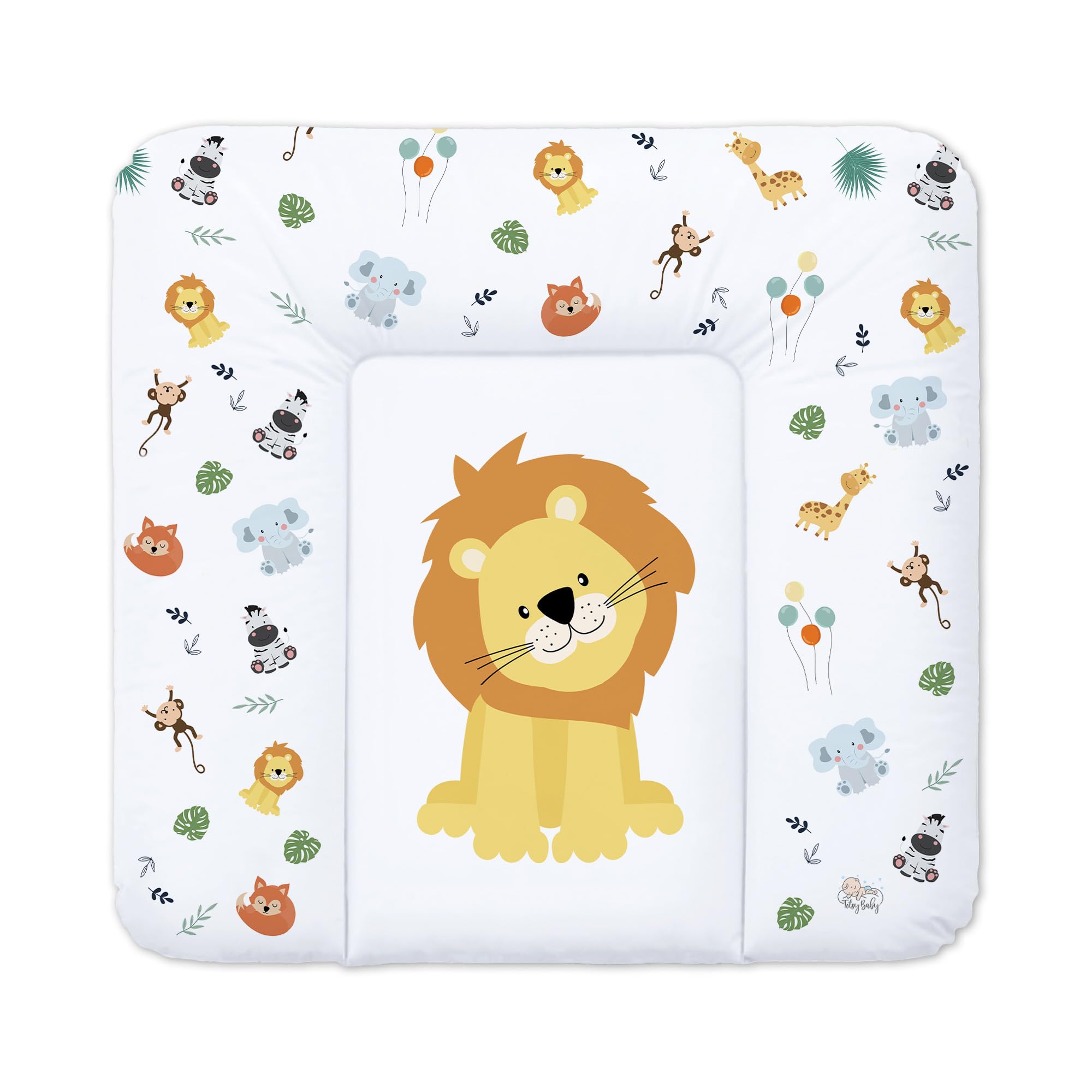 Totsy Baby Tappetino per Fasciatoio, 75 x 72 cm, Poliestere, Motivo Safari