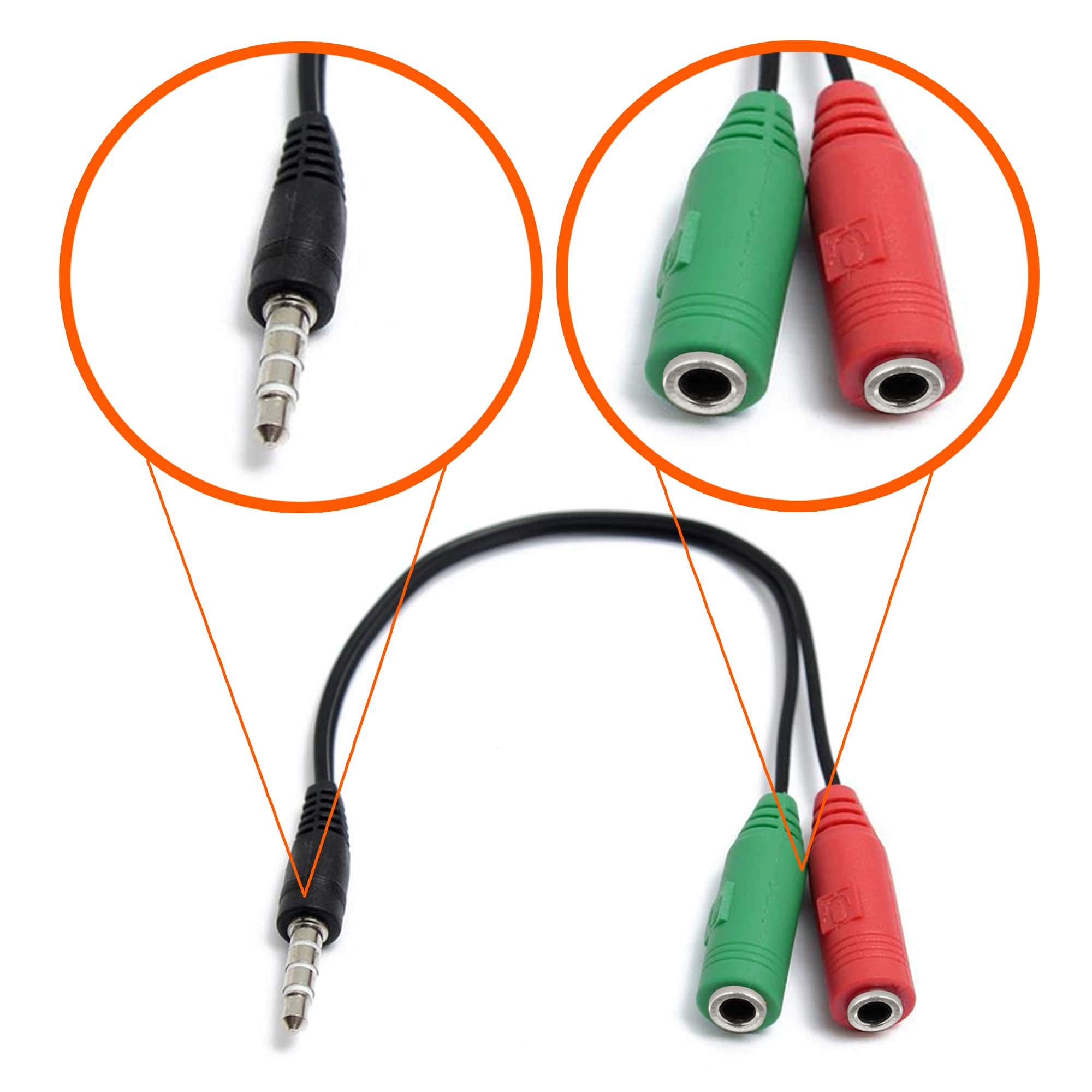 Buy Mobi Lock 3.5mm (1/8) Stereo Audio & Microphone Adapter Enables