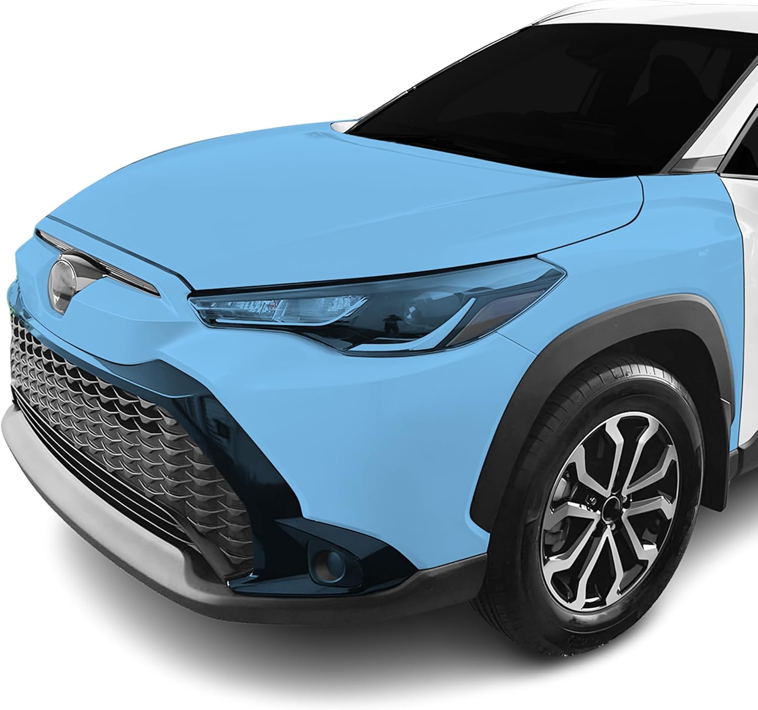 BOGAR TECH DESIGNS for Toyota Corolla Cross Hybrid (S & SE & XSE) 2023+ Front Middle and Front Sides Premium Paint Protection PPF Film Kit Cover, Clear Bra