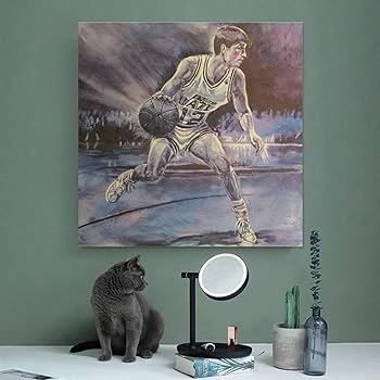 Amazon.co.jp: ジョン・ストックトン バスケットボール選手ポスター