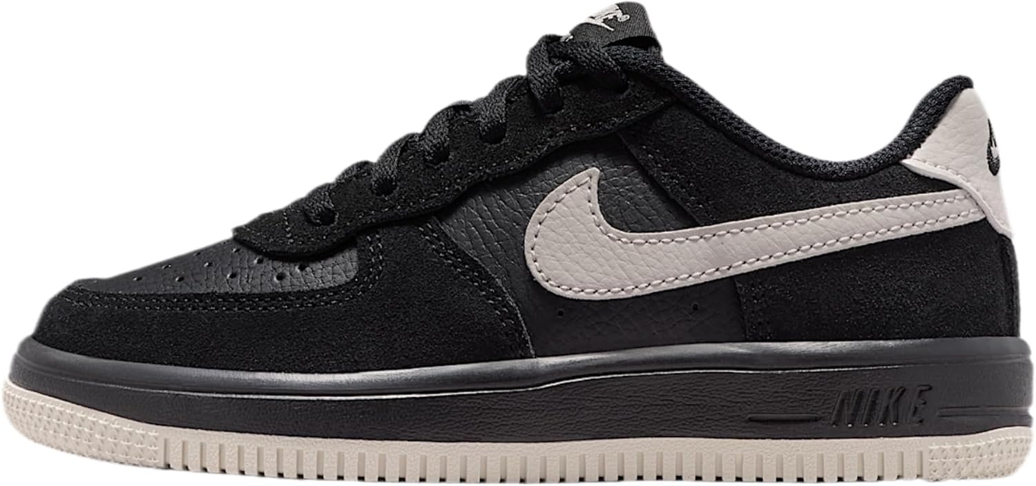 Nike Force 1 Low LV8 2 Little Kids' Shoes (Black/Light Bone)