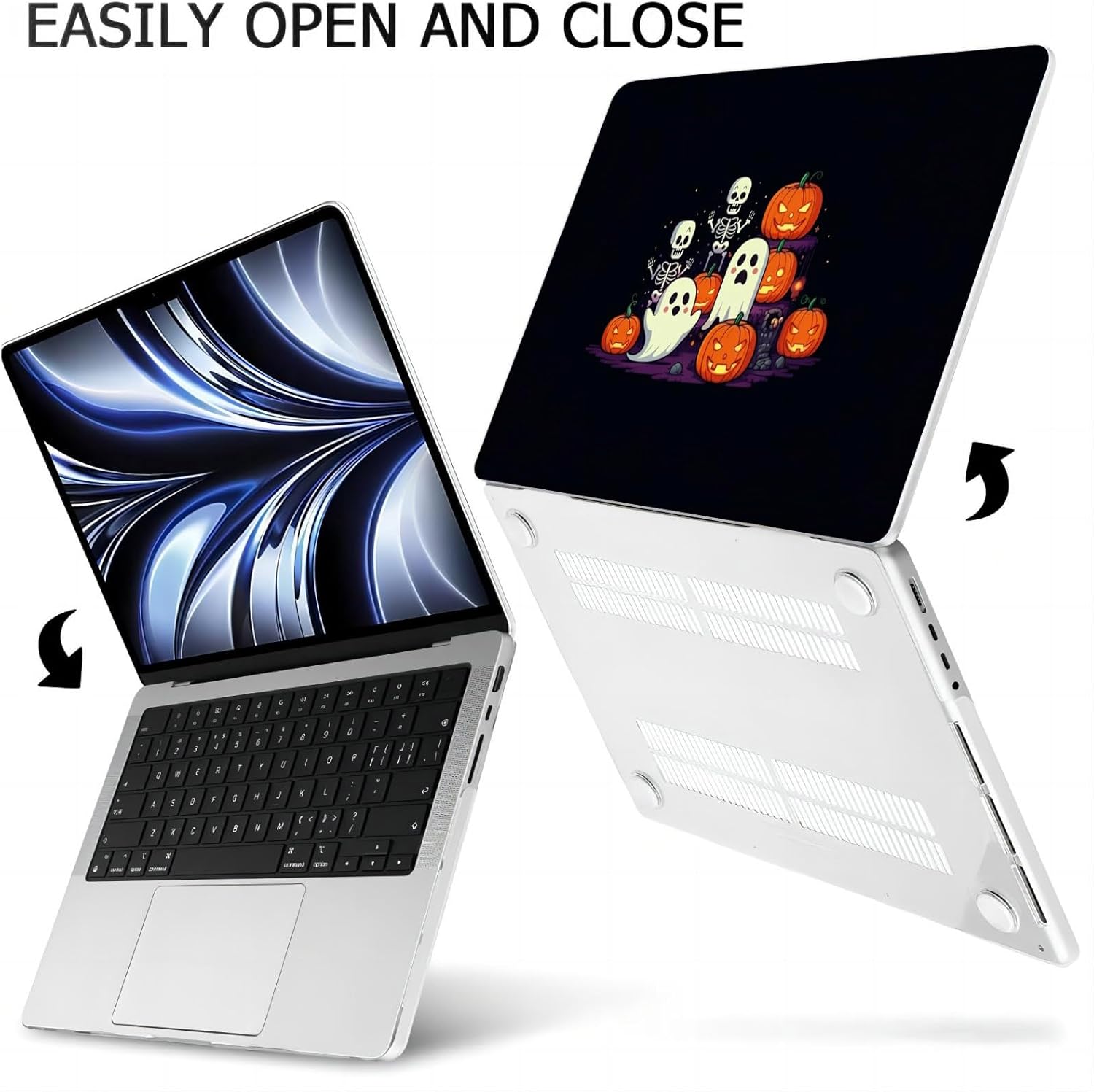 Compatible with MacBook Neo 13-inch, Hard Shell Case with Keyboard Cover and Screen Protector (A3404 A18 Pro chip, 2026 Release) - Ghost MC21583