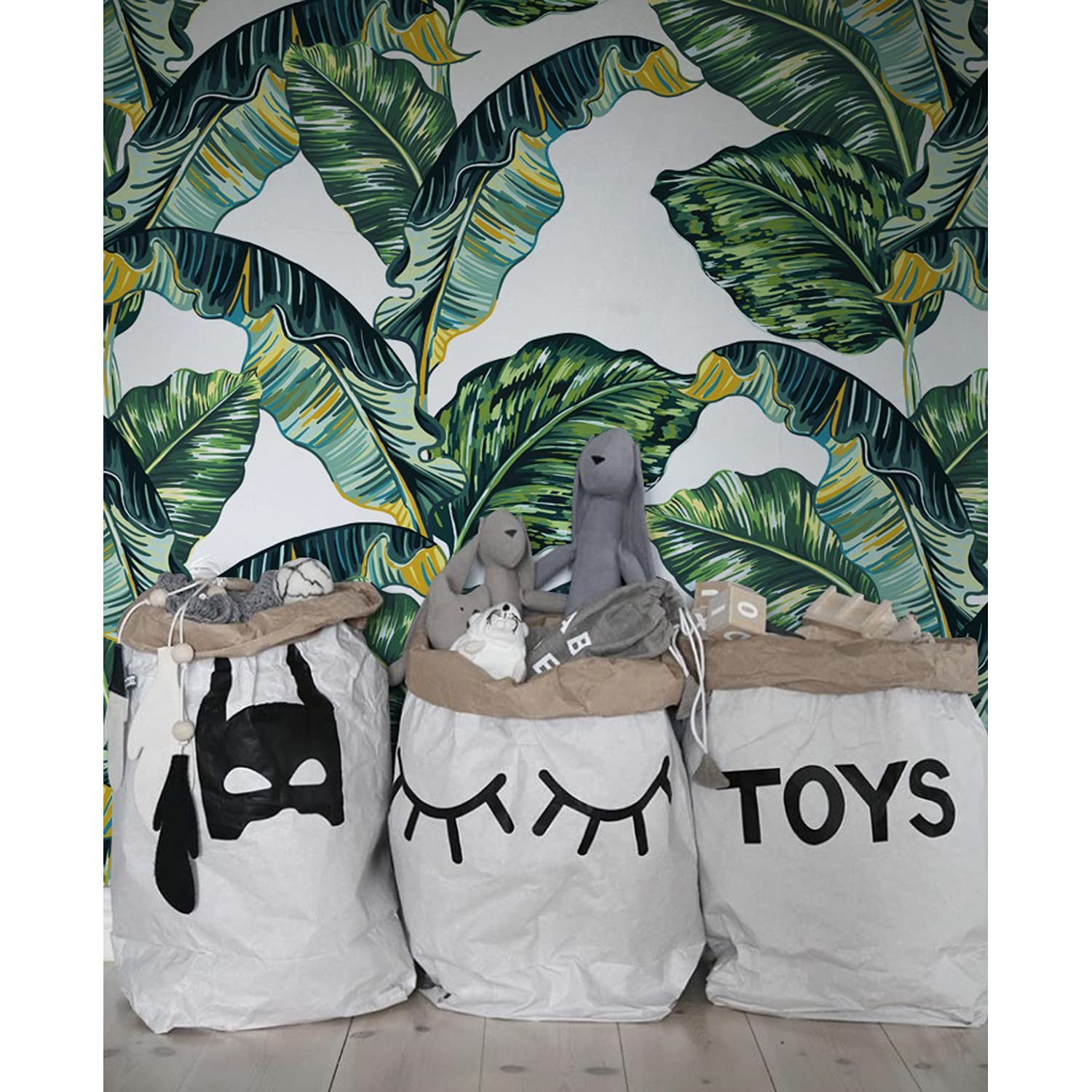 Papier peint vecteur feuille tropical pour créer une ambiance jungle dans votre salon