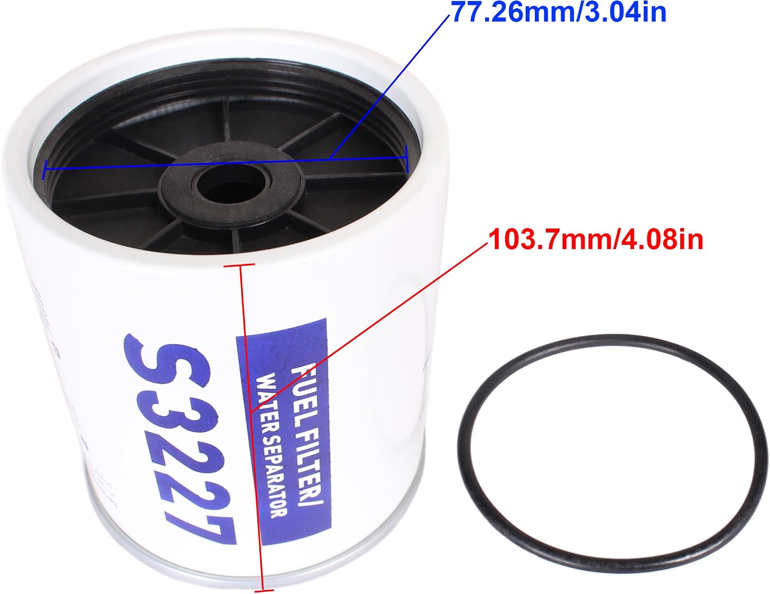 SouthMarine Boat Engine S3227 9-37882 320R-RAC-01 490R-RAC-01 Element for Fuel Filter Water Separator 8M0154764 8M0146206 35-886638 for Mercury / 99105-20005 for Suzuki, Fit Sierra 18-7948 18-7922