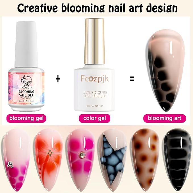 Gel Nail Blooming Clear 15ML con Pincel para Decoración miniatura 2