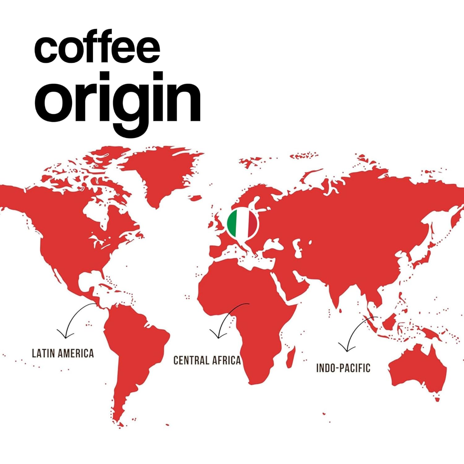 Dongiò Caffè Roma Blend – Whole Bean Coffee 2.2 lbs (35.2 oz), Medium-Dark Roast, Italian Espresso Blend with Notes of Cocoa and Hazelnut