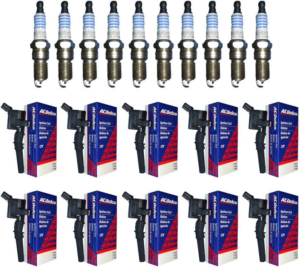 AD Auto Parts Coil Pack - OEM Ignition Coil + OEM Platinum Spark Plug Set Compatible with DG-508 SP493