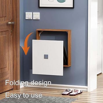 Modern Wall Folding Chair, 7CM Ultra Thin, Suitable for Entrance, Bedroom, Bathroom, Living Room, etc