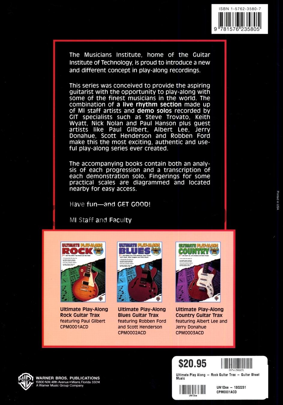 Ultimate Play-Along Rock Guitar Trax