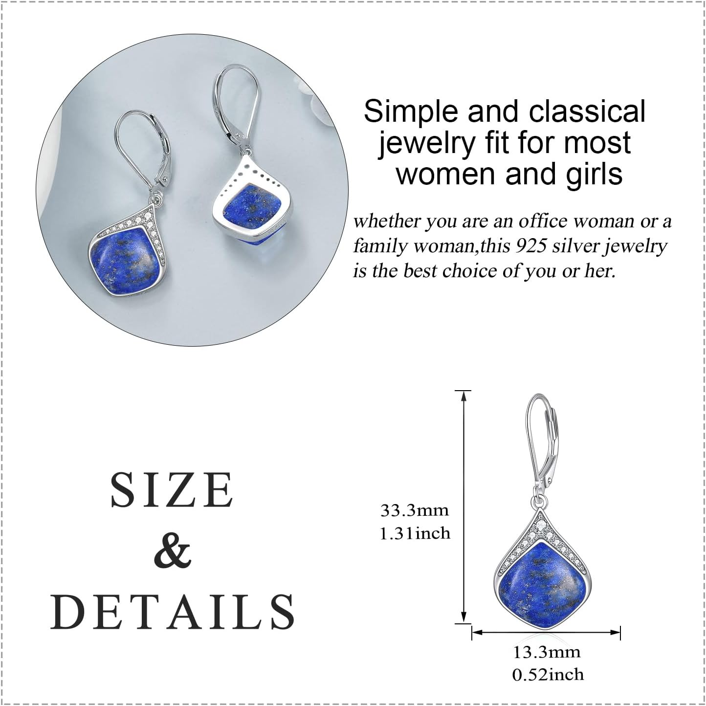 Teardrop Earrings Sterling Silver Filigree Irish Celtic Teardrop Drop Earrings Jewelry Gifts For Women