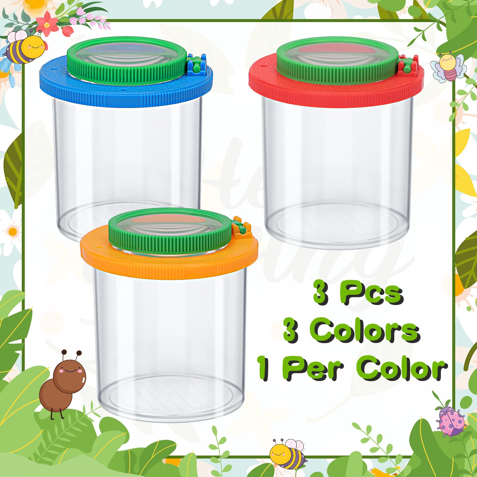 Snapklik.com : 3 Pieces Magnifying Insect Box - Bug Viewer, Critter ...