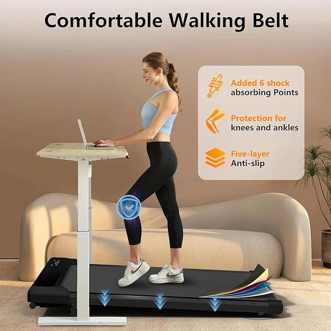 Caminadora Portátil 2 en 1 para Escritorio con Control Remoto y Pantalla LED miniatura 2