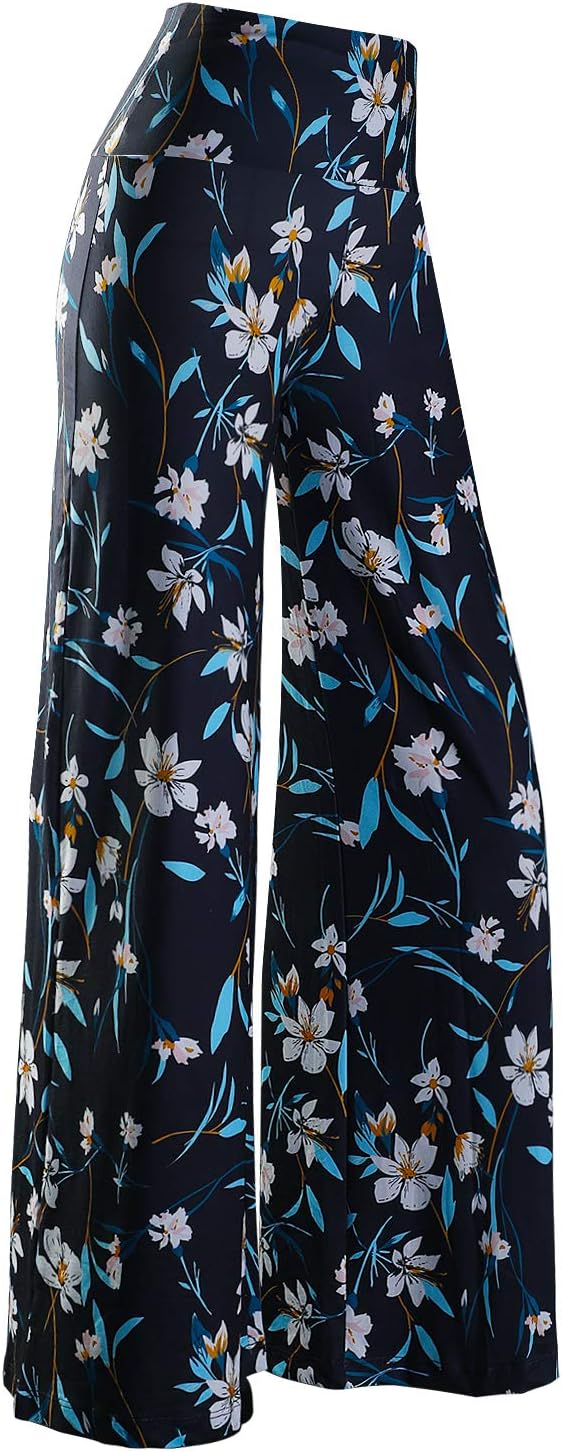 Arolina Palazzo Pants for Women Wide Leg Flowy Pants Casual Comfy High Waist Summer Pants