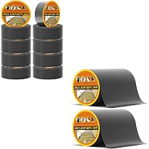 J10 Pack Deck Tape 2" X 50 & 2 Pack 6" X 50 Butyl Joist Tape for decking for Beams