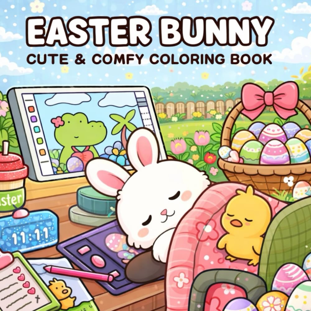 Rabbit Magical Coloring Book: Cute and Enchanting Bunny Adventures for Kids – Fun, Easy & Relaxing Coloring Pages