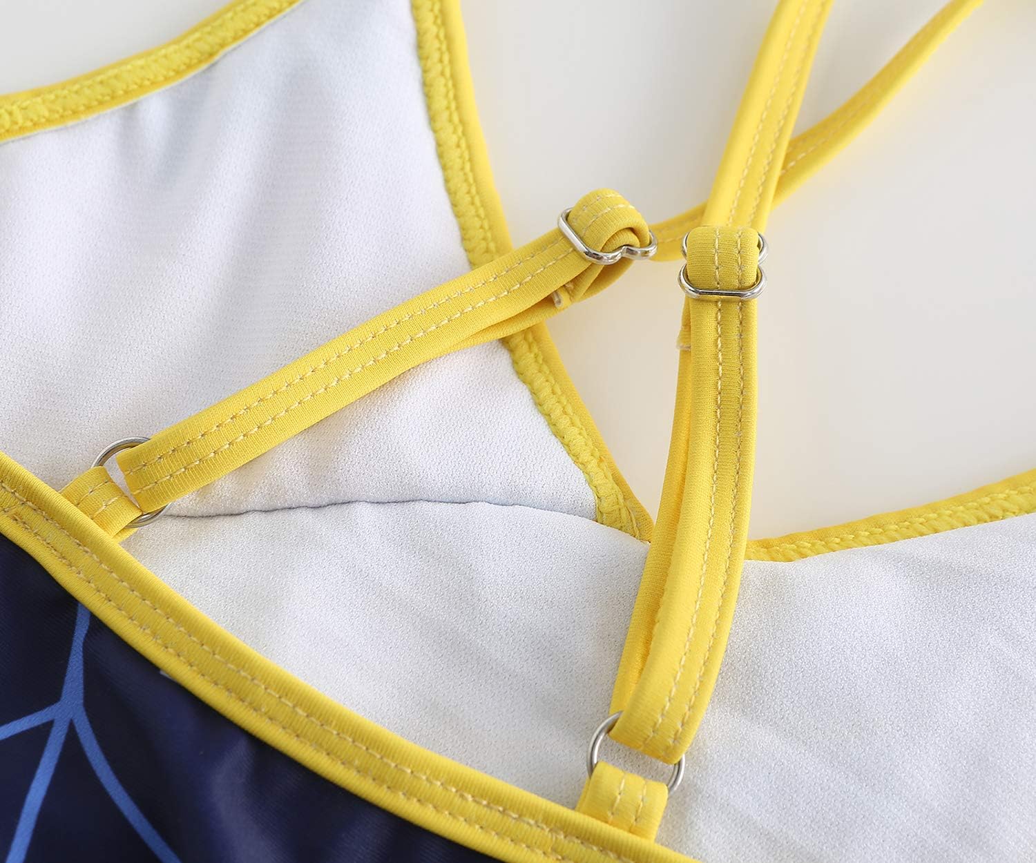 Girls One Piece Swimsuits Hawaiian Ruffle Swimwear Beach Bathing Suit - Image 4