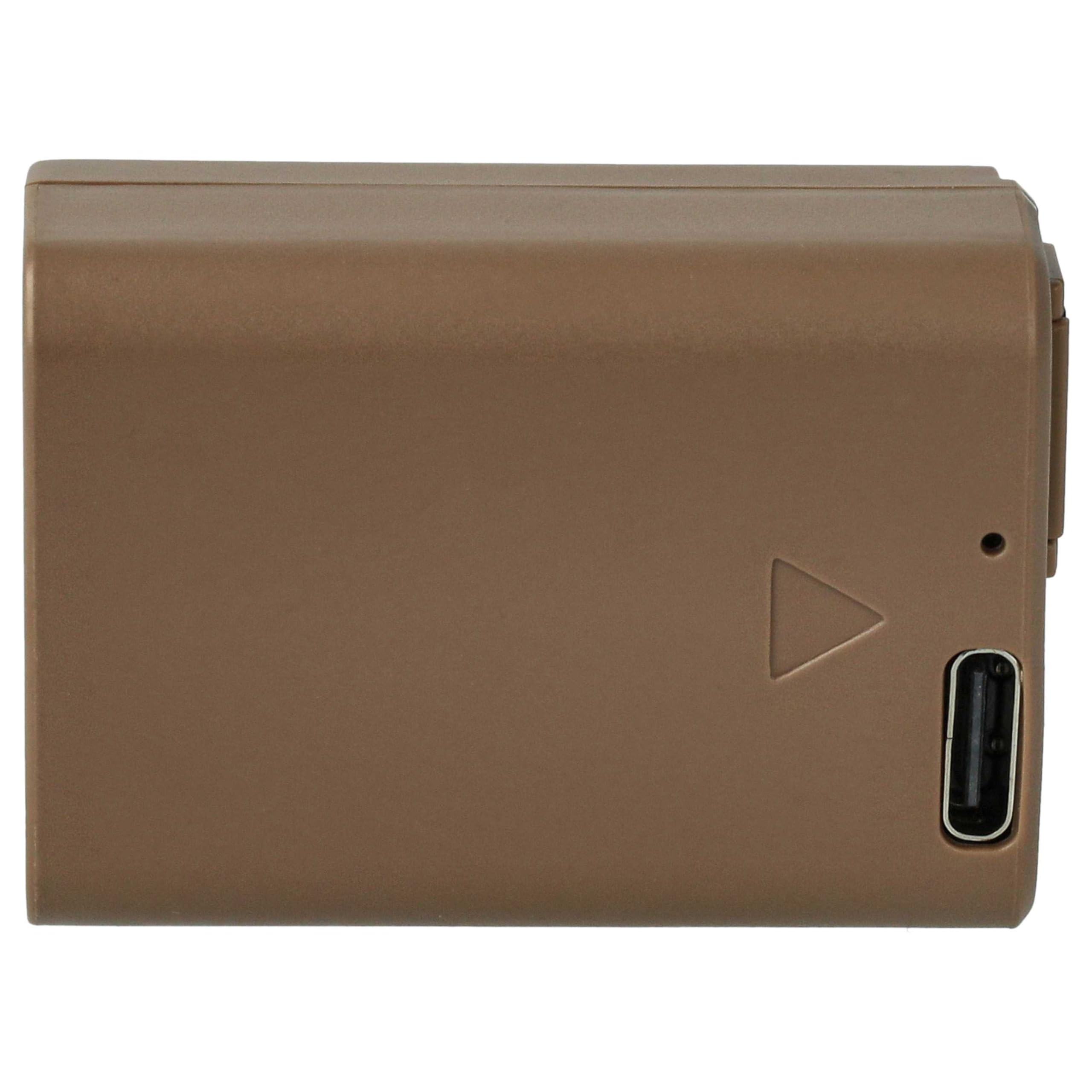 vhbw 3 x bateria kompatybilna z Sony RX1R III Camera (1030 mAh, 7,4 V, Li-Ion), infochip, gniazdo USB-C