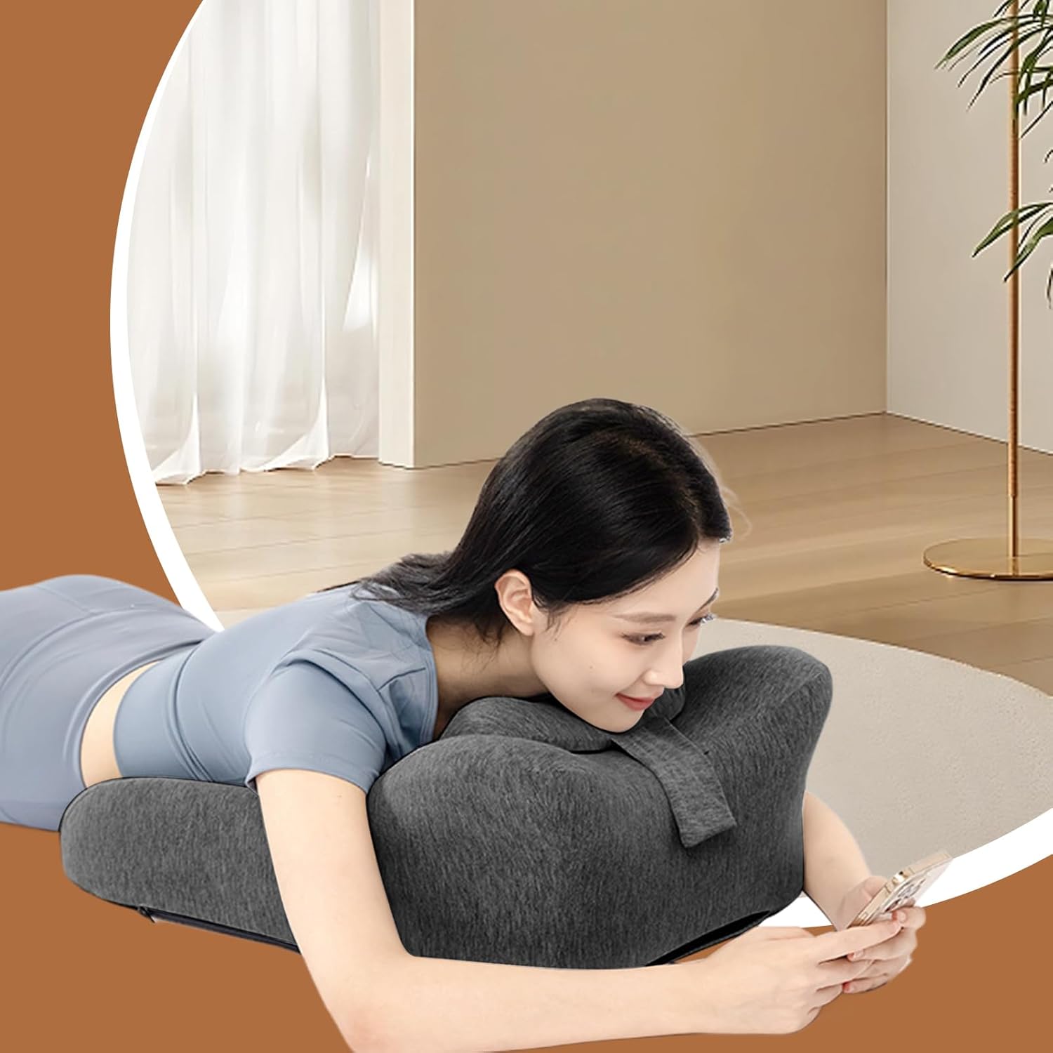 Reading Pillow Backrest - Bed Pillow Rest for Sitting up | Body Positioners Leg Elevation Cushion for Relaxing Reading Sleeping Watching TV
